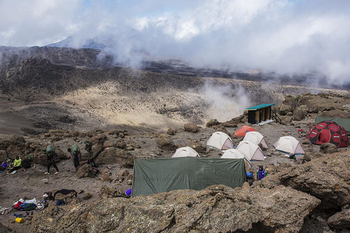 Camping on Mount Kilimanjaro