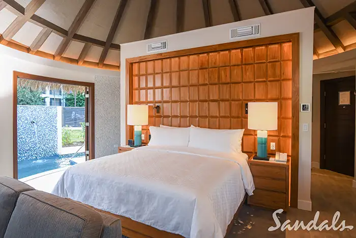 A room at a Sandals resort