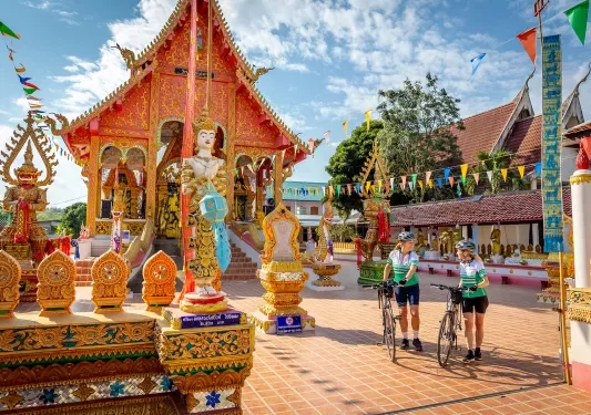 Two cyclists in Thailand (c)Backroads