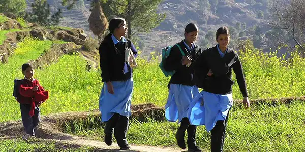 School girls in India