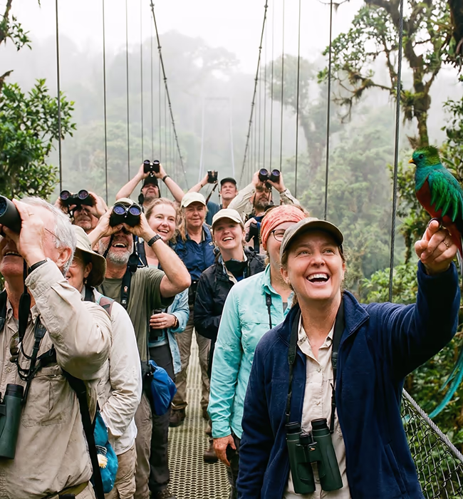 A bird watching group