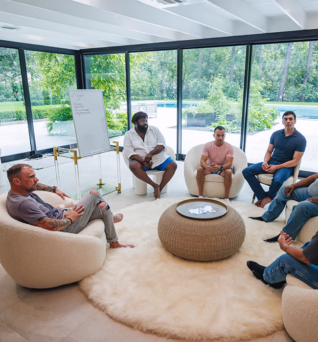 A business retreat at a luxury villa