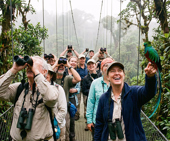 A birdwatching club in Costa Rica