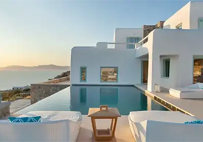 A Greek Villa with two inifinity pools and majestic views