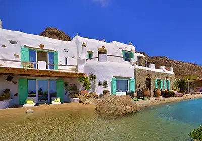 A quirky but stunningly beautiful private villa in Mykonos