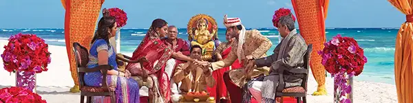 A traditional South Asian wedding